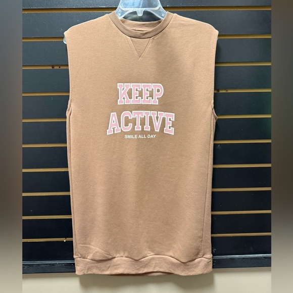 Zara Other - ZARA Kids Keep Active Sleeveless Sweatshirt Vest Brown NWT (11/12)